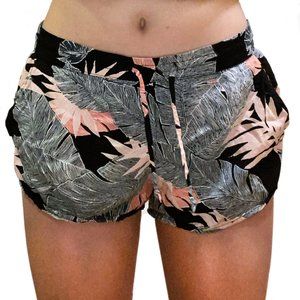 Roxy Floral Linen Beach Shorts